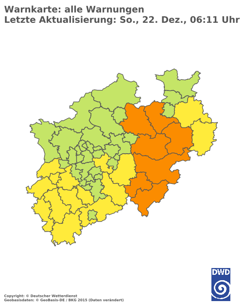 Aktuelle Wetterwarnungen für  Höxter